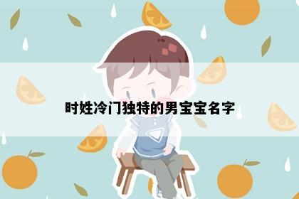 时姓冷门独特的男宝宝名字